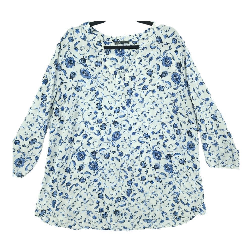 Adrianna Papell XL Peasant Blouse